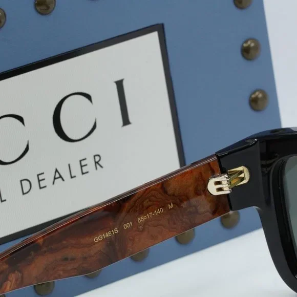 FINAL PRICE NEW GUCCI GG1461S 001 BLACK GREY SUNGLASSES - Picture 7 of 9